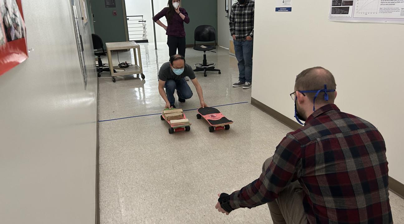 Physics and astronomy faculty trying out new lab activities